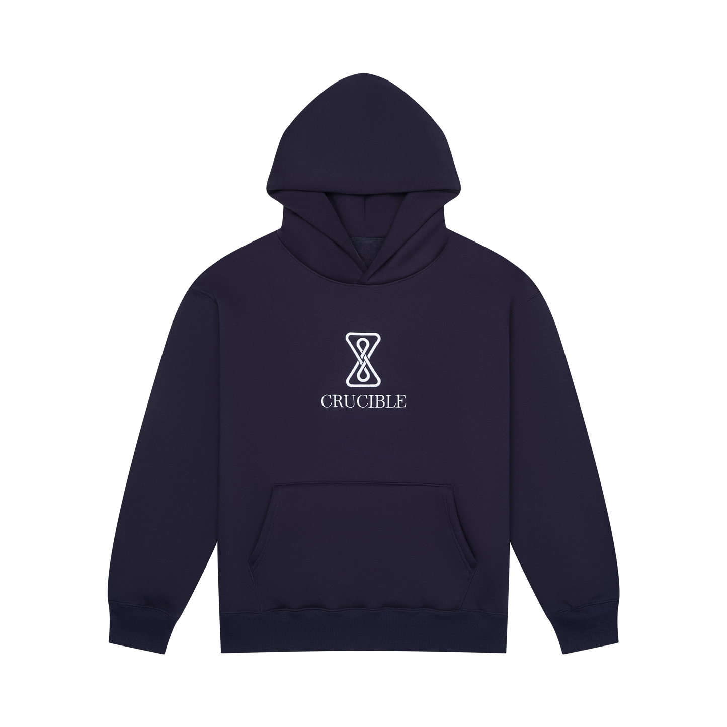 Classic Logo Hoodie - Navy/Cyan Blue